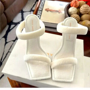 *Final Price* Good American Women's Terry Slip On High Heel Sandals Size 7 NWT